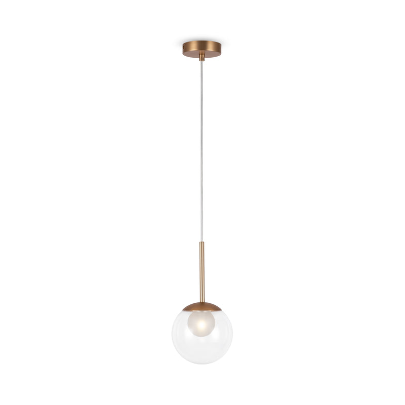 Maytoni Basic form 1L pendant lamp, gold G9 D 15cm