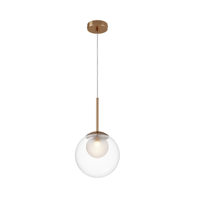 Maytoni Basic form 1L pendant lamp, gold G9 D 20cm