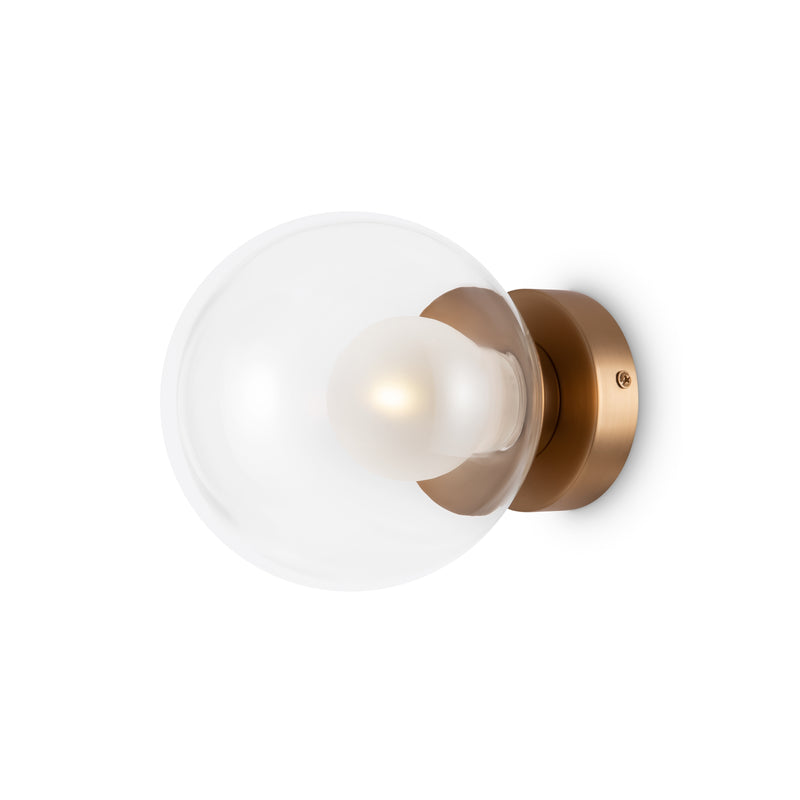 Maytoni Basic form 1L washer sconce lamp, gold G9 D 15cm