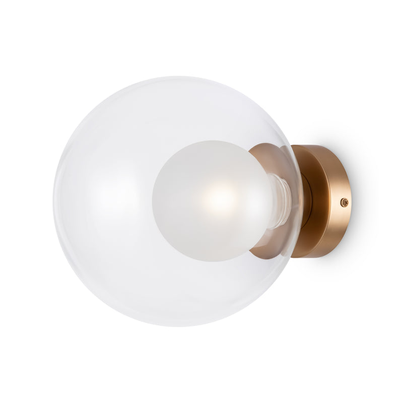 Maytoni Basic form 1L washer sconce lamp, gold G9 D 20cm