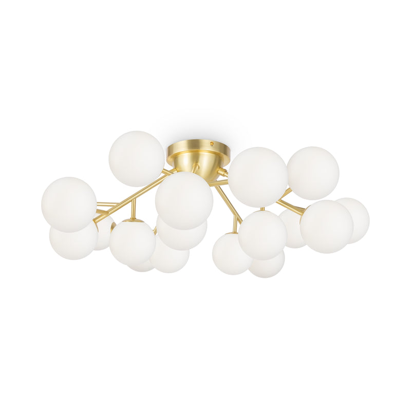 Maytoni Dallas 20L ceiling lamp, gold G9 D 75cm