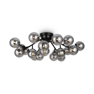 Maytoni Dallas 20L ceiling lamp, black G9 D 75cm