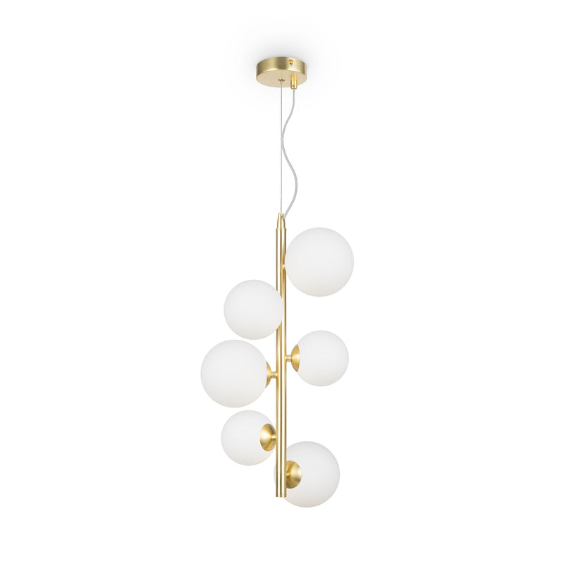 Maytoni Dallas 6L pendant lamp, gold G9 D 29cm