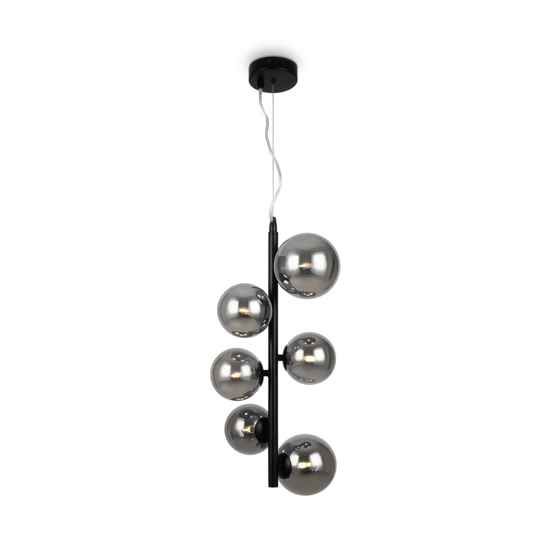 Maytoni Dallas 6L pendant lamp, black G9 D 29cm