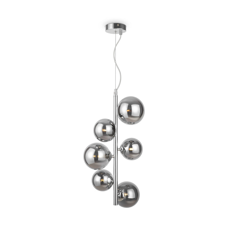 Maytoni Dallas 6L pendant lamp, chrome G9 D 29cm