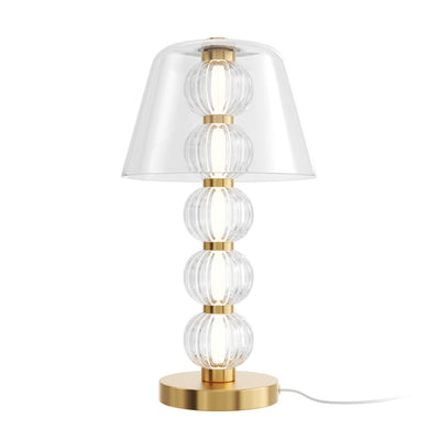 Maytoni Amulet 1L table lamp, gold LED D 25cm