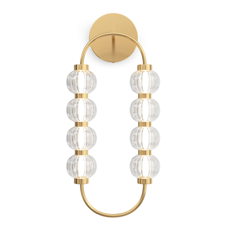 Maytoni Amulet 1L wall sconce lamp, gold LED H 60.6cm