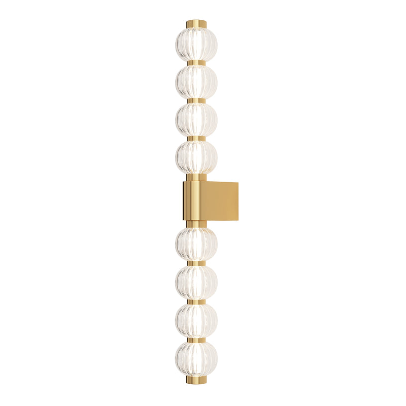 Maytoni Amulet 1L wall sconce lamp, gold LED H 76cm