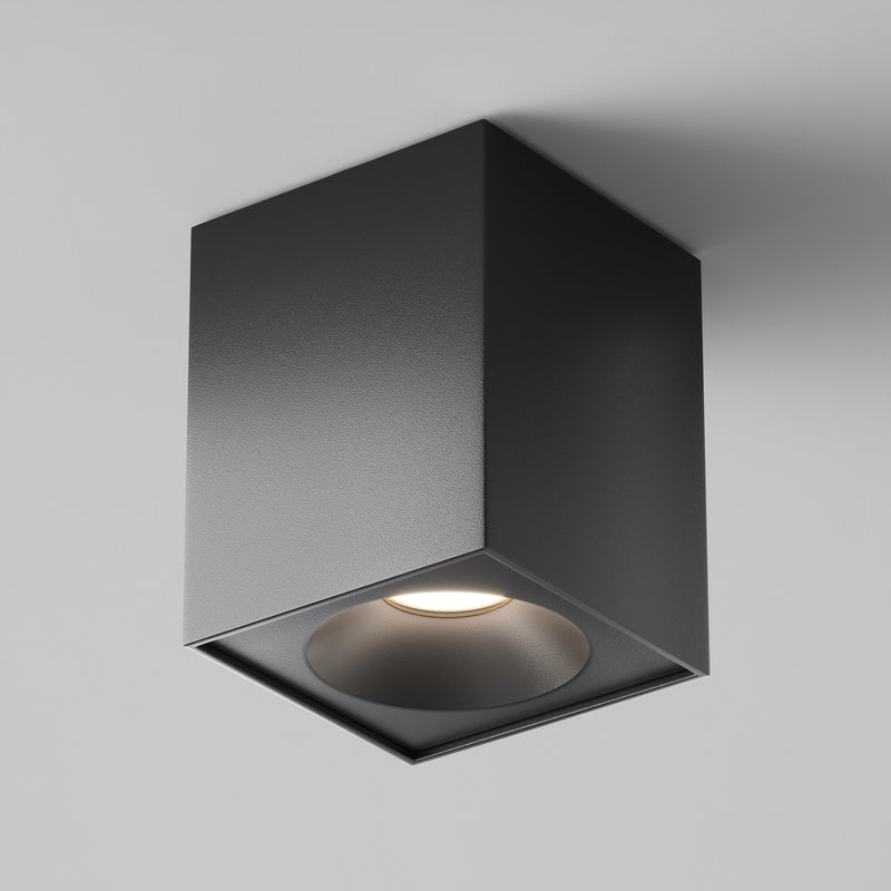 Maytoni Zoom 1L ceiling spotlight, black GU10 H 11.5cm