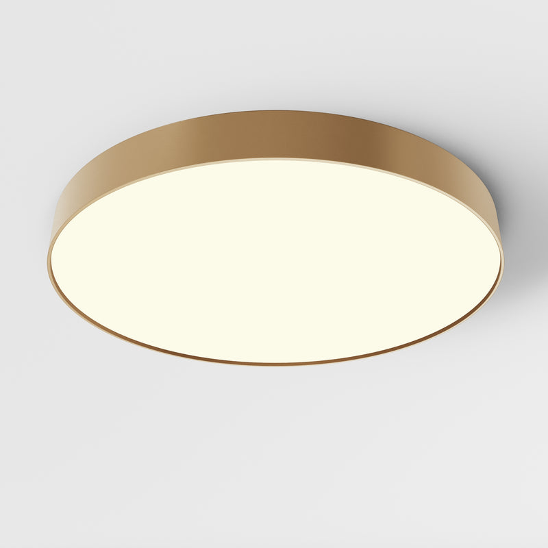 Maytoni Zon 1L flush mount ceiling lamp, black LED D 60cm