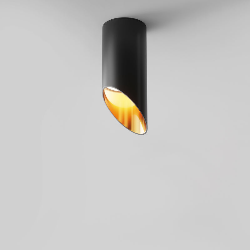 Maytoni Lipari 1L ceiling spotlight, black GU10 D 6cm