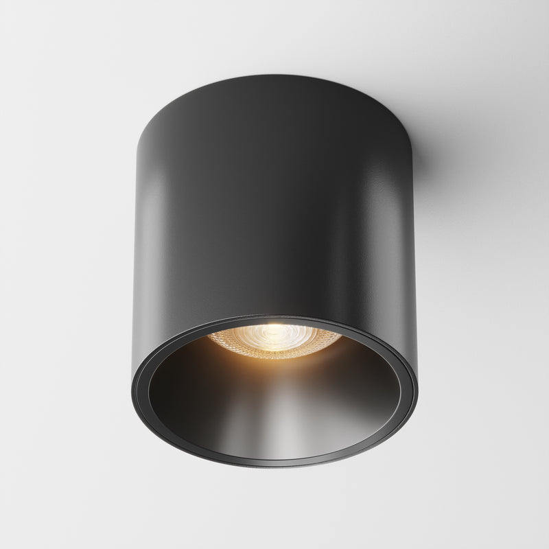 Maytoni Alfa LED 1L ceiling spotlight, black LED D 7cm