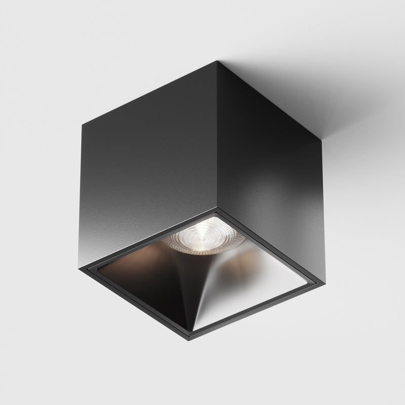 Maytoni Alfa LED 1L ceiling spotlight, black LED H 7cm