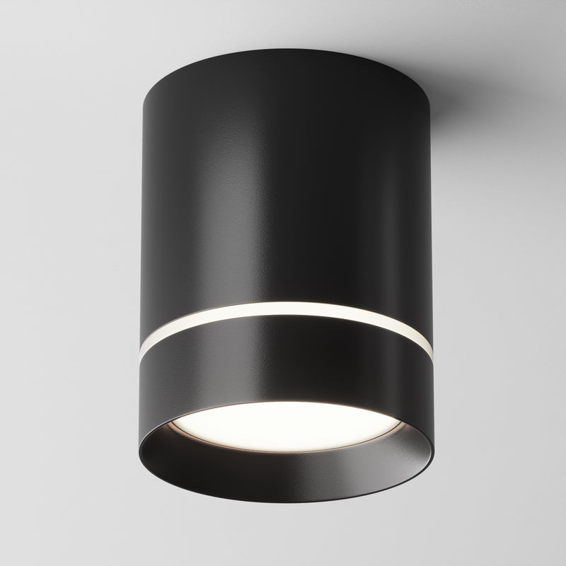 Maytoni Orlo 1L ceiling spotlight, black LED D 7.9cm