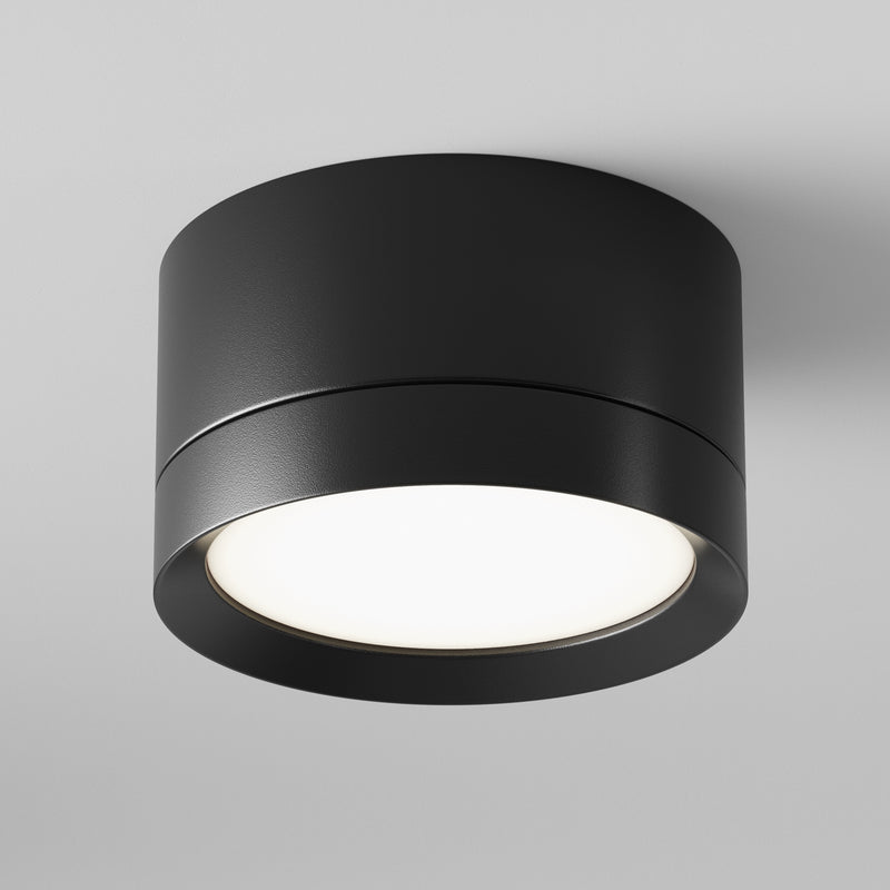 Maytoni Hoop 1L ceiling spotlight, black GX53 D 8.5cm