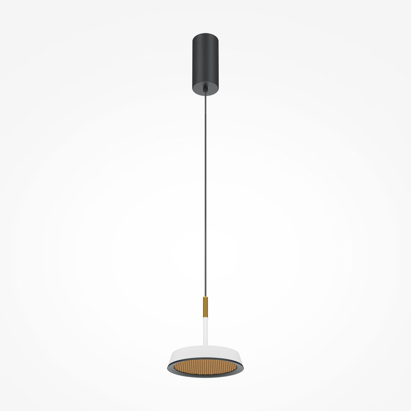 Maytoni El 1L pendant lamp, black LED D 15.3cm