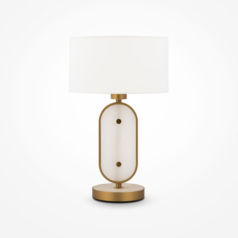 Maytoni Marmo 1L table lamp, gold E27 D 28cm