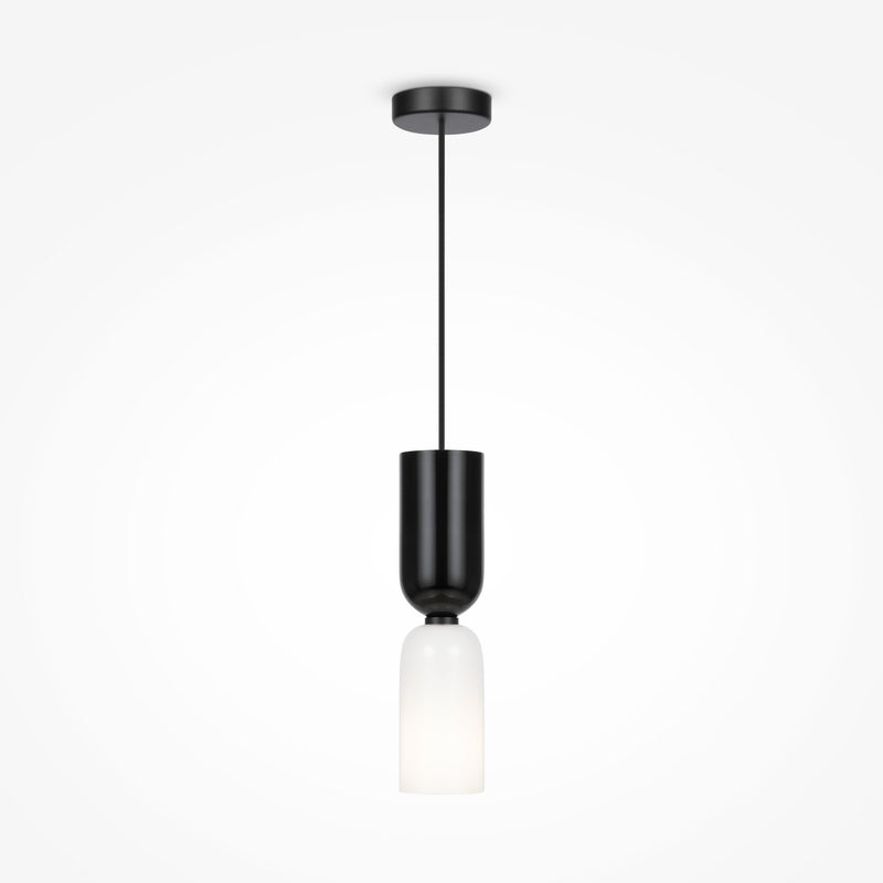 Maytoni Memory 1L pendant lamp, black E14 D 8cm