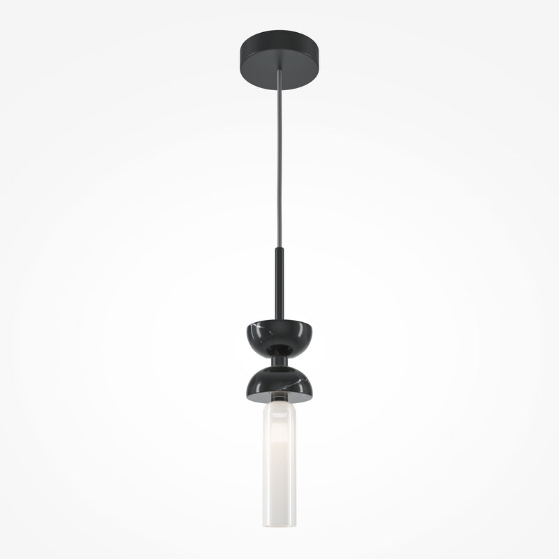 Maytoni Kyoto 1L pendant lamp, black G9 D 10cm