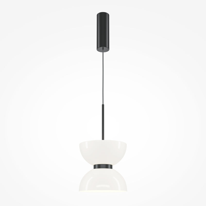 Maytoni Kyoto 1L pendant lamp, black LED D 22cm