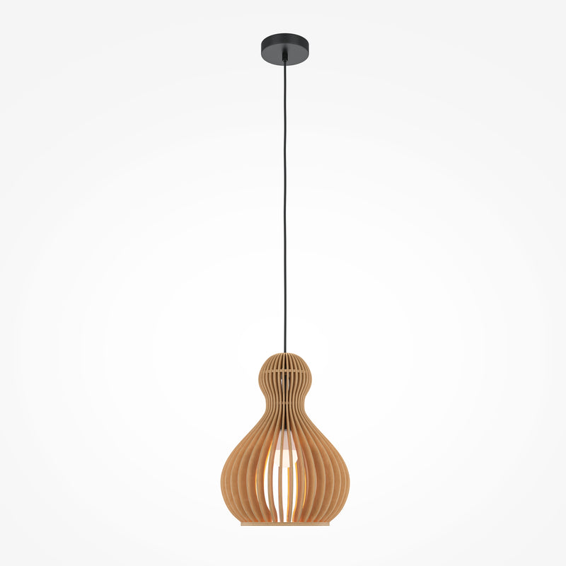 Maytoni Roots 1L pendant lamp, black E27 D 30cm