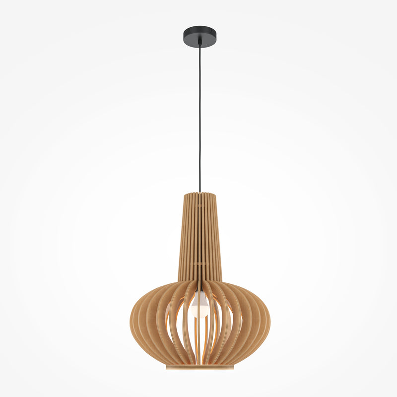 Maytoni Roots 1L hanglamp, zwart E27 D 35cm