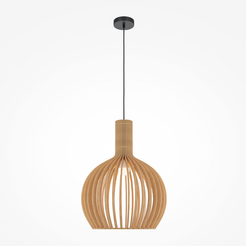 Maytoni Roots 1L pendant lamp, black E27 D 45cm