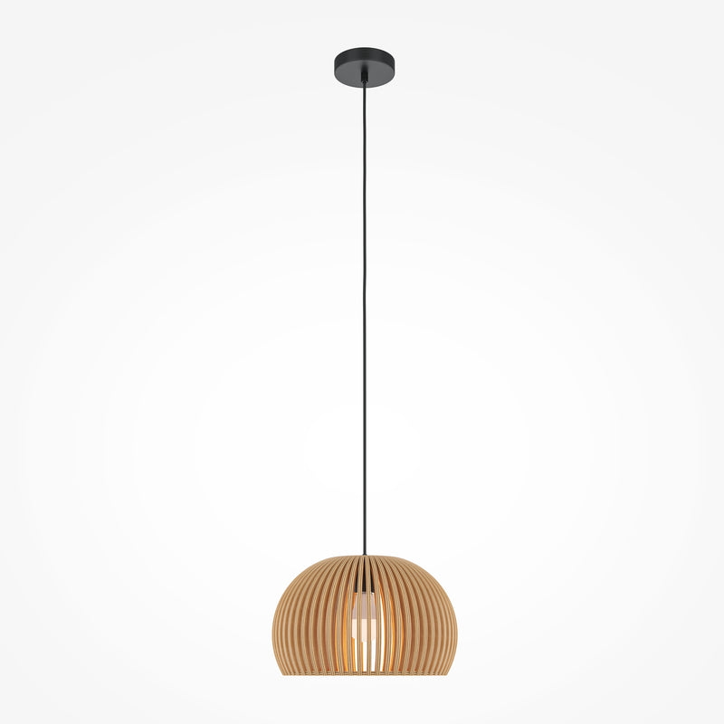 Maytoni Roots 1L pendant lamp, black E27 D 33cm