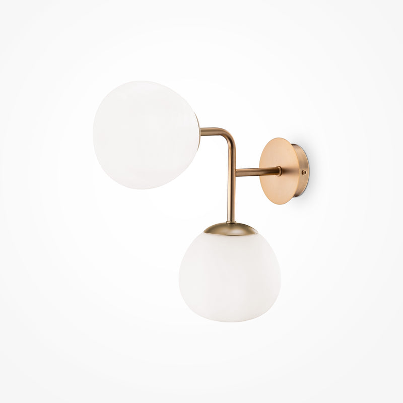 Maytoni Erich 2L wall sconce lamp, gold E14 H 36cm