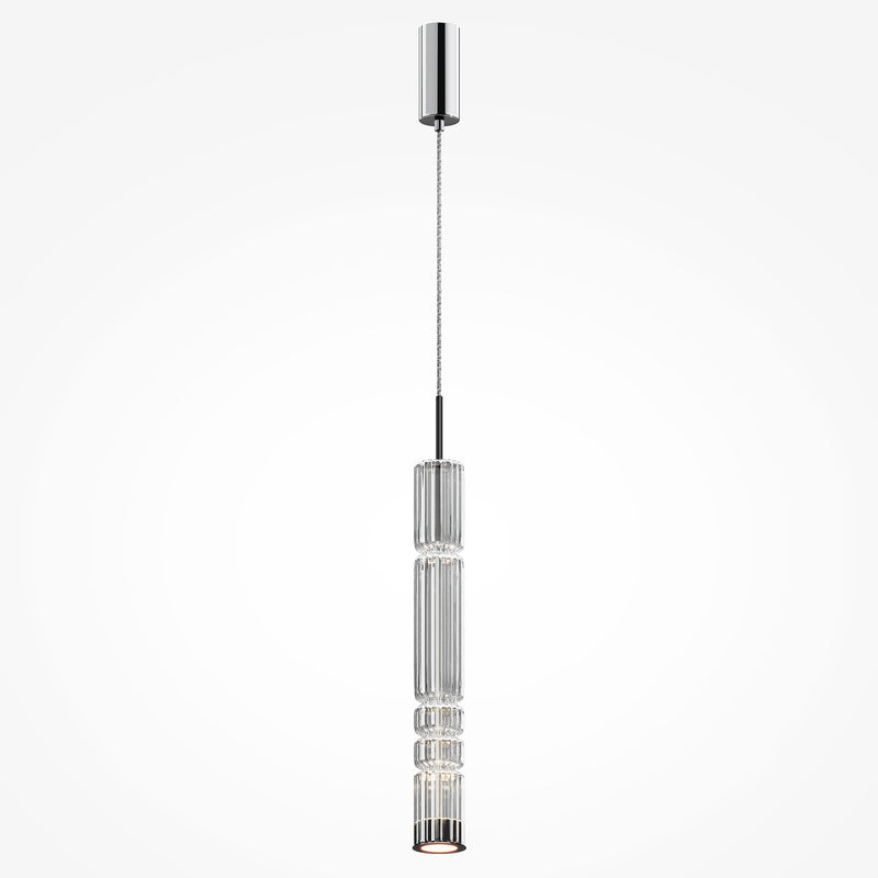 Maytoni Ordo 1L ceiling pendant spotlight, chrome LED D 8cm