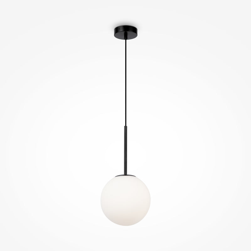 Maytoni Basic form 1L pendant lamp, black E14 D 20cm