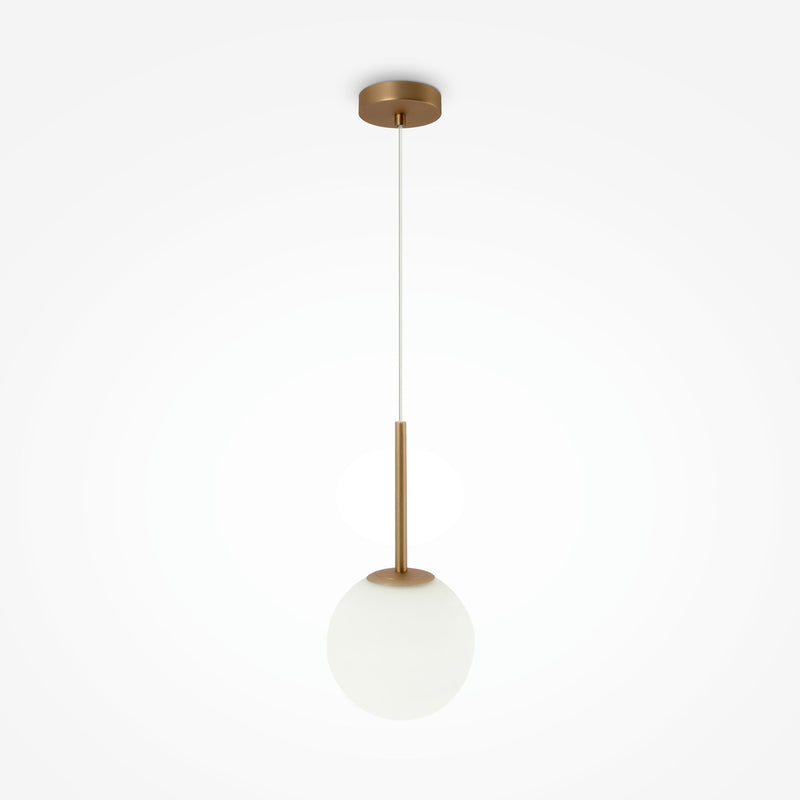 Maytoni Basisvorm 1L hanglamp, goud E14 D 18cm