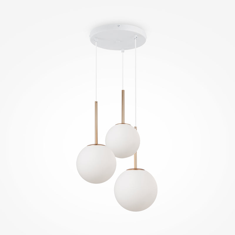 Maytoni Basic form 3L pendant lamp, black E14 D 40cm