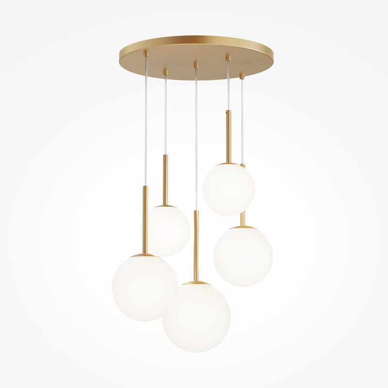 Maytoni Basic Form 5L Pendelleuchte, Gold E14 D 58cm