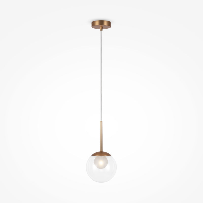 Maytoni Basic form 1L pendant lamp, gold G9 D 15cm