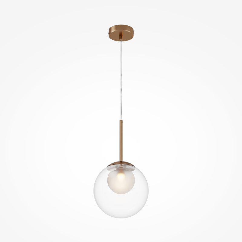 Maytoni Basic form 1L pendant lamp, gold G9 D 15cm