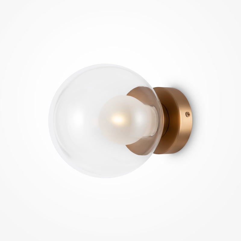 Maytoni Basic form 1L washer sconce lamp, gold G9 D 15cm