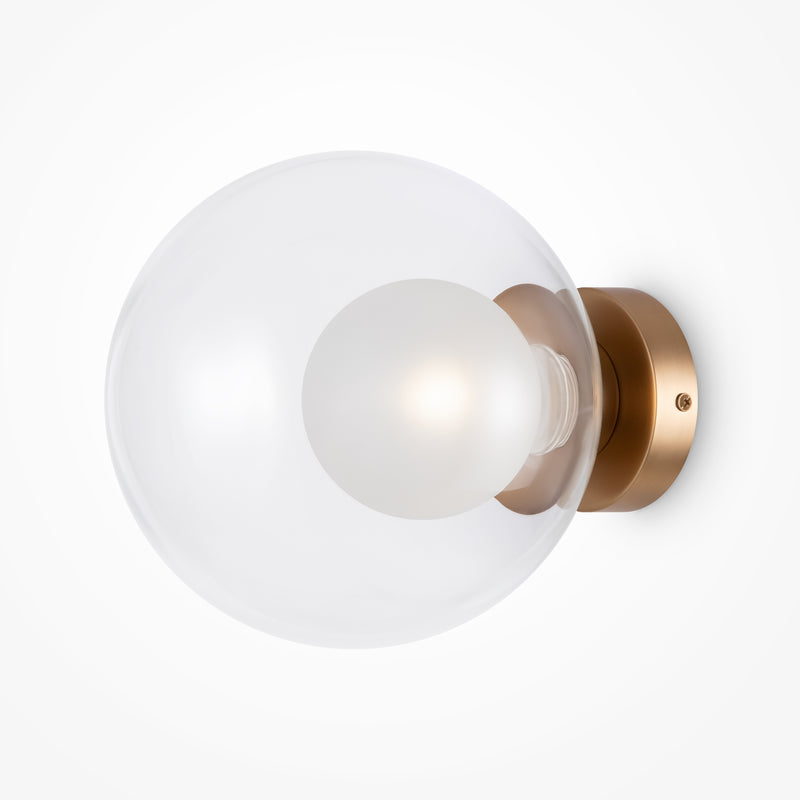 Maytoni Basic form 1L washer sconce lamp, gold G9 D 15cm