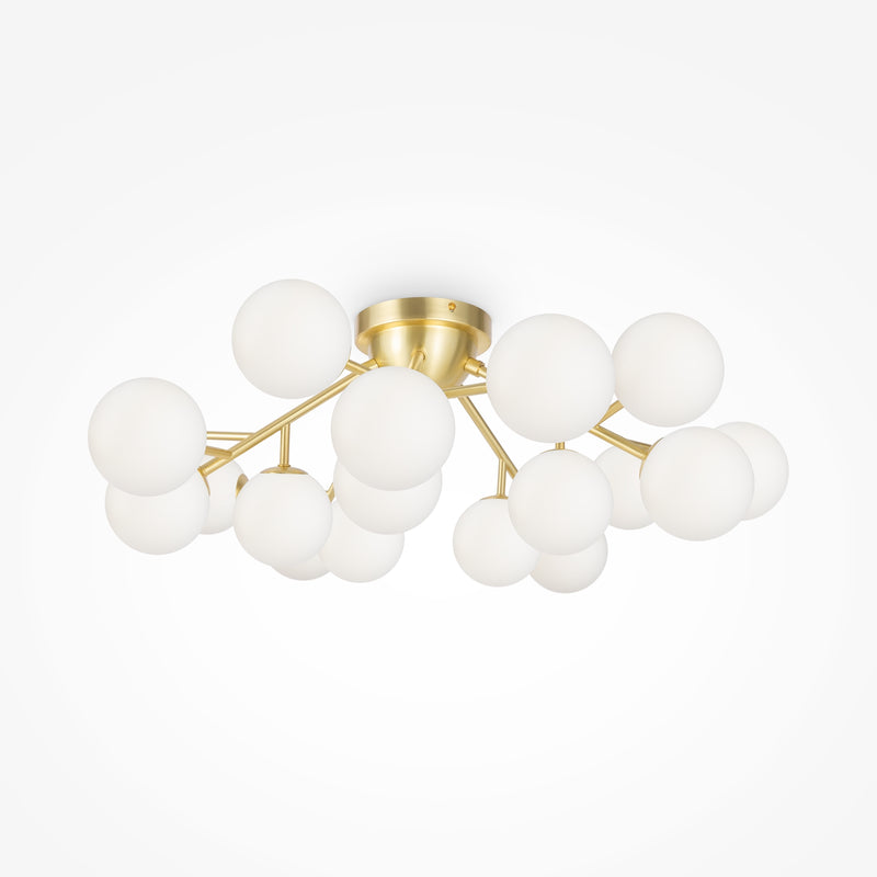 Maytoni Dallas 20L ceiling lamp, black G9 D 75cm