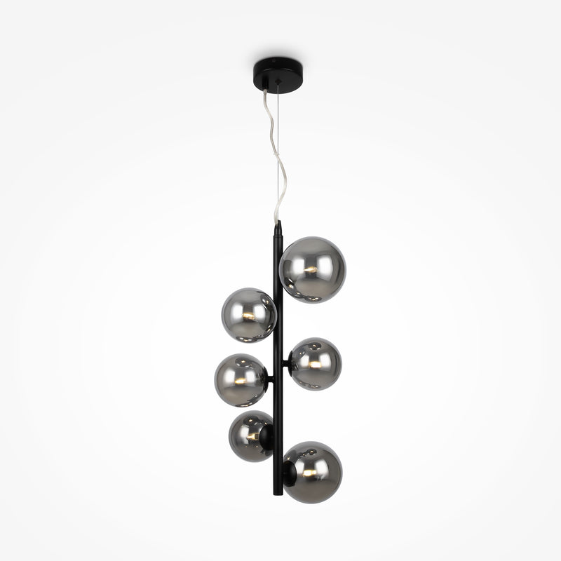 Maytoni Dallas 6L hanglamp, zwart G9 D 29cm