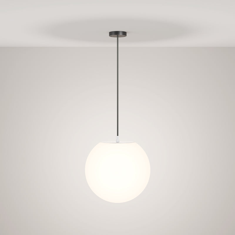 Maytoni Erda 1L buitenhanglamp, wit E27 D 30cm