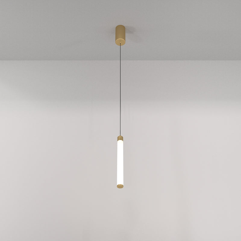 Maytoni Ray 1L pendant lamp, gold LED D 3cm