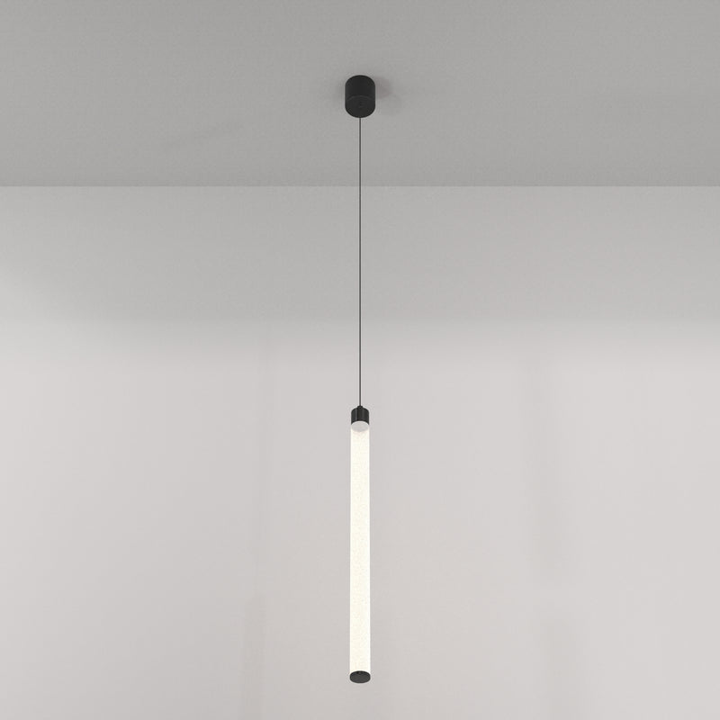 Maytoni Ray 1L hanglamp, zwarte LED D 3cm