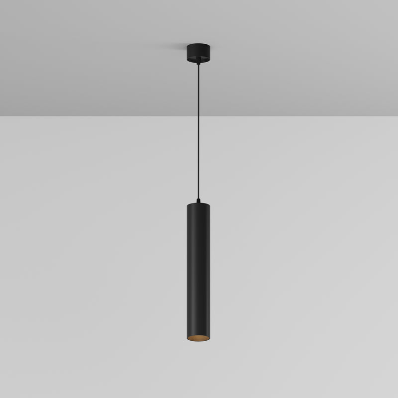 Maytoni Focus LED 1L pendant lamp, black LED D 5.2cm