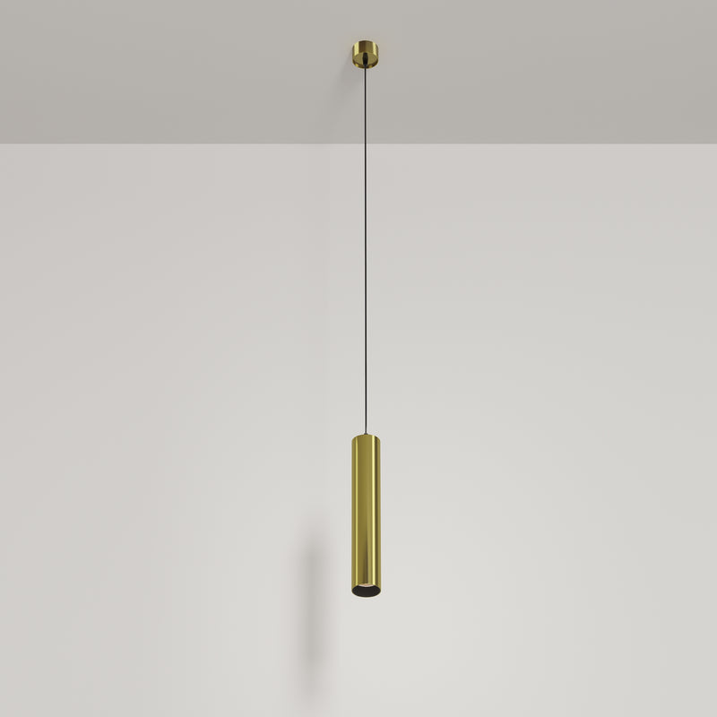 Maytoni Focus LED 1L pendant lamp, black LED D 5.2cm