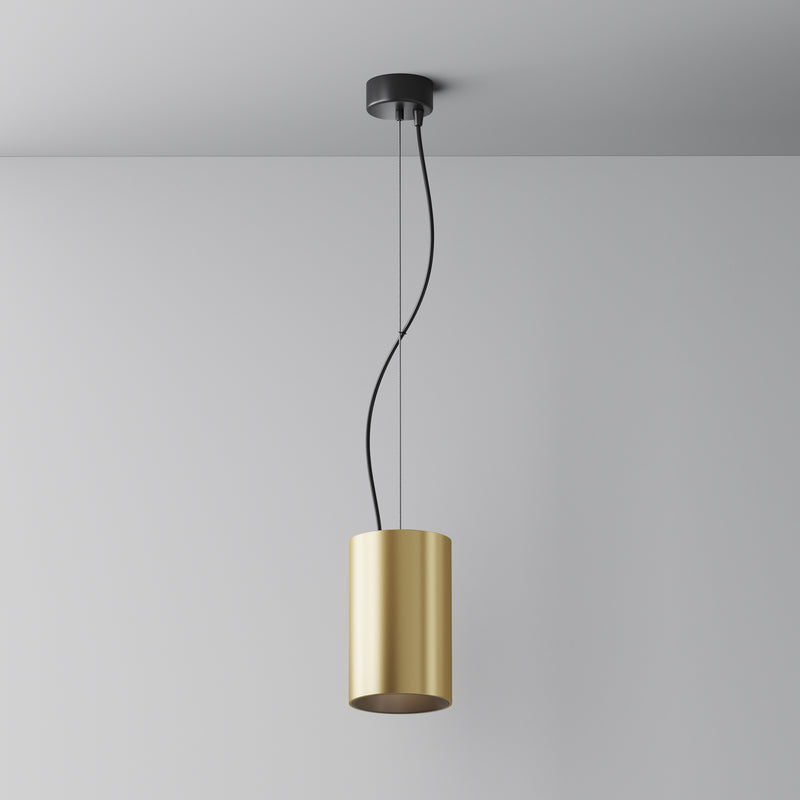 Maytoni Efir 1L pendant lamp, black LED D 10.5cm