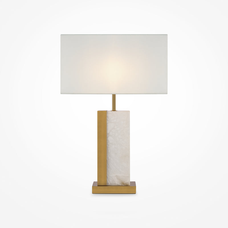 Maytoni Bianco 1L table lamp, brass E27 D 45cm