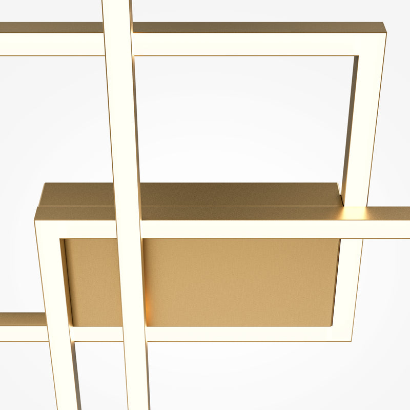 Maytoni Rida 3L ceiling lamp, gold LED H 8cm