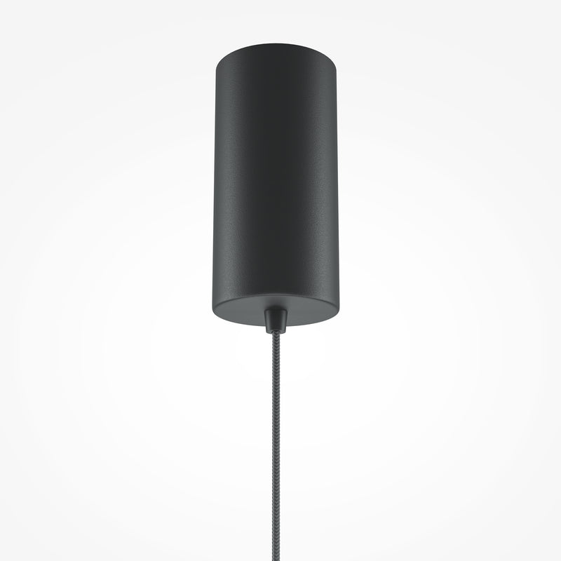 Maytoni El 1L pendant lamp, black LED D 15.3cm