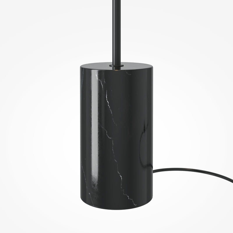 Maytoni Kyoto 1L floor lamp, black LED D 22cm